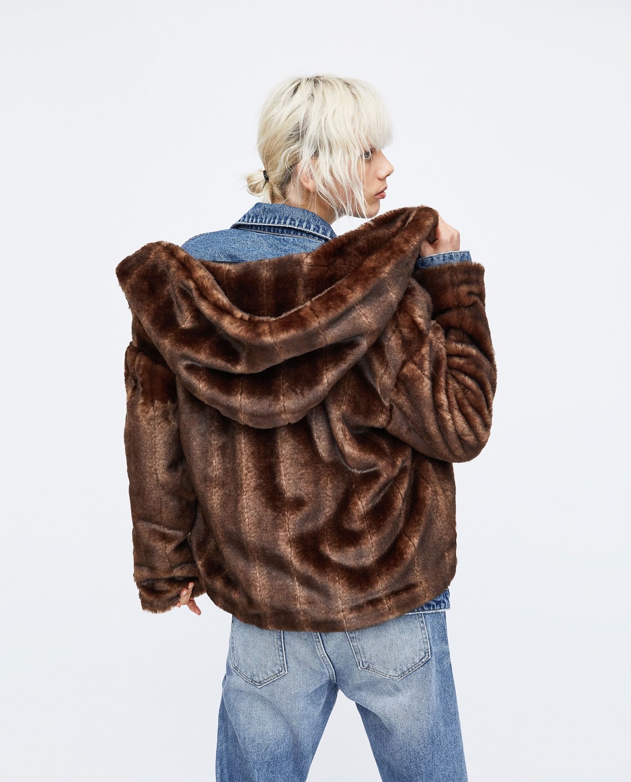 ZARA Seleção Casacos de Pelo Sintético ZAREAR