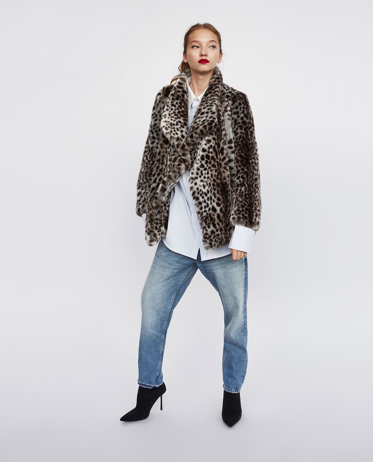 ZARA Seleção Casacos de Pelo Sintético ZAREAR