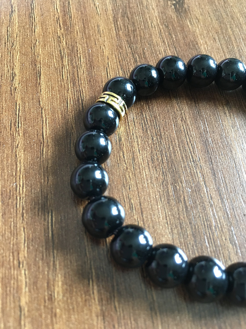 Pulseira Turmalina Negra Pedras Naturais Japamala Brasil