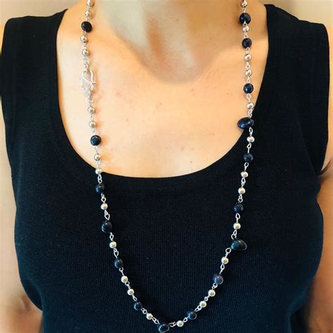 Comprar Colar Prata Longo Barato&nbsp;Preço