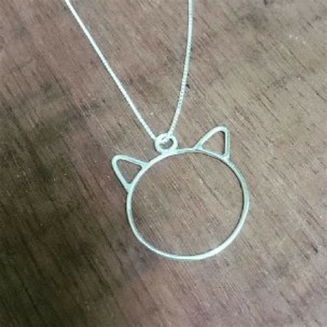 Comprar Colar Prata Gatinho Barato&nbsp;Preço