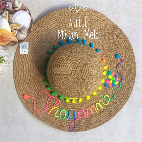 Comprar Chapeu De Praia Com O Nome Barato&nbsp;Preço