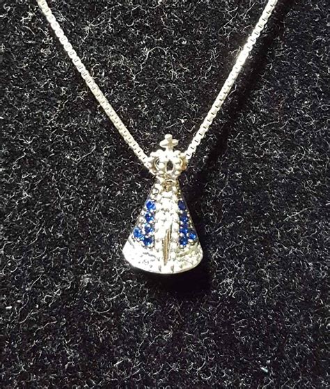 Comprar Colar Prata Nossa Senhora Barato&nbsp;Preço